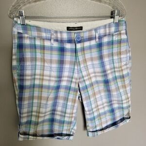 Eddie Bauer Plaid Bermuda Shorts